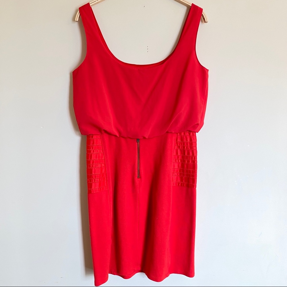 3for$15 Gianni Bini Tank Scuba Dress Red Size 6 - Picture 5 of 6